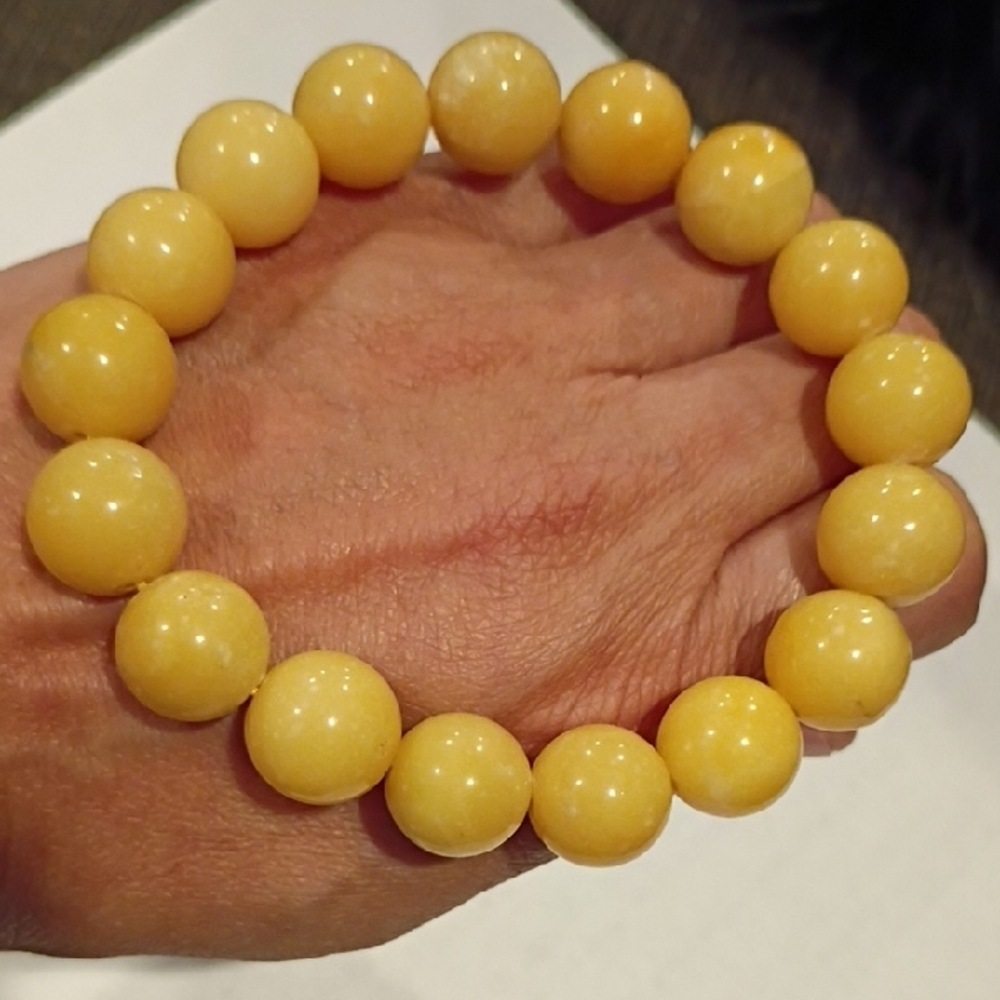 Yellow Beaded Bracelet Gems - Picture 2 of 3